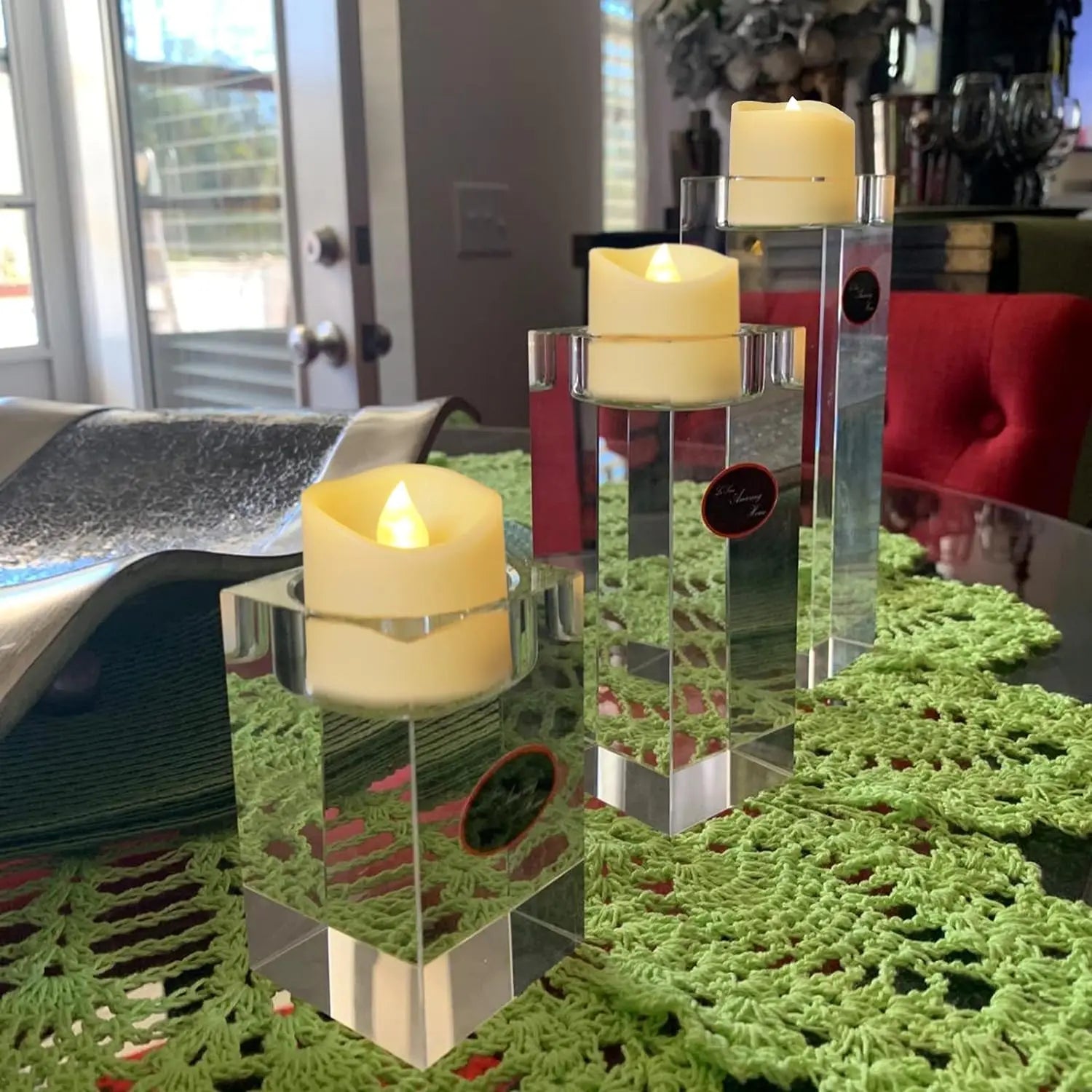 Warm White Flameless LED Candle Set