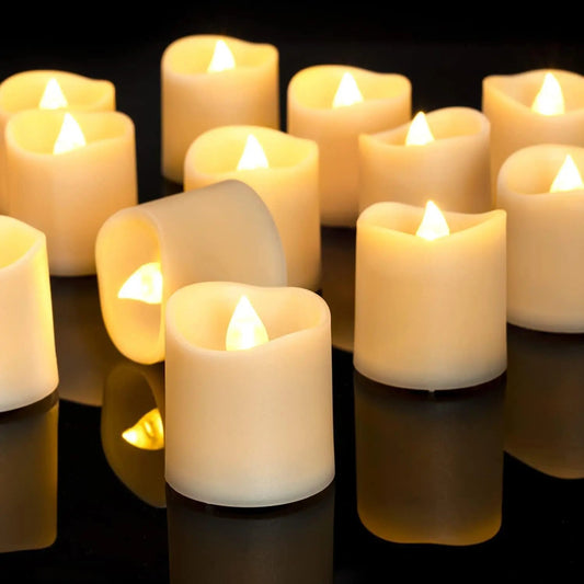 Warm White Flameless LED Candle Set