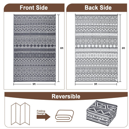 Waterproof 5x8 Outdoor Reversible Rug