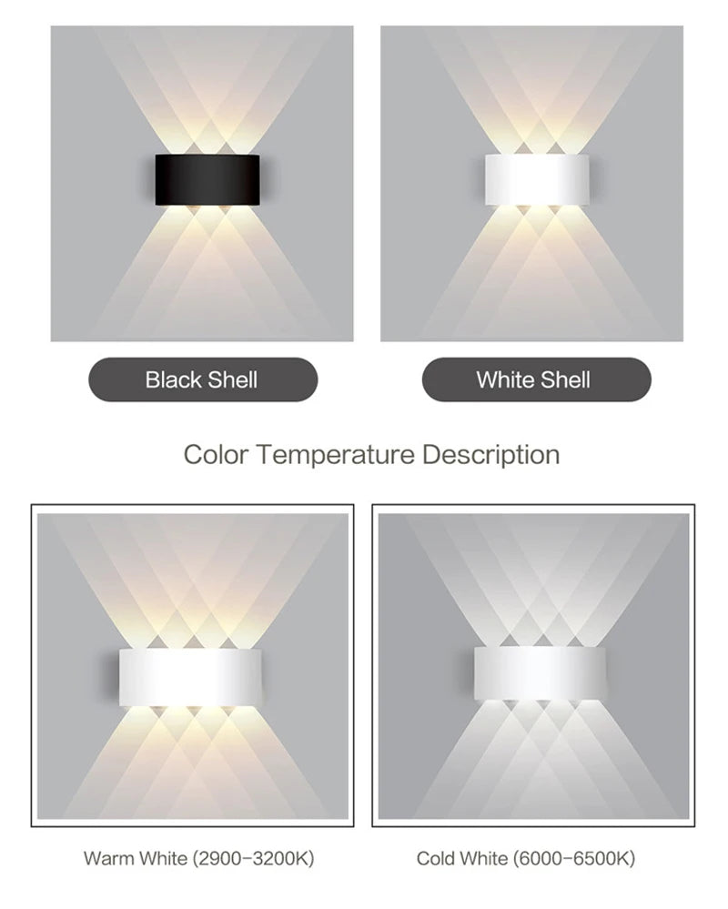 Waterproof Aluminium LED Wall Lamp