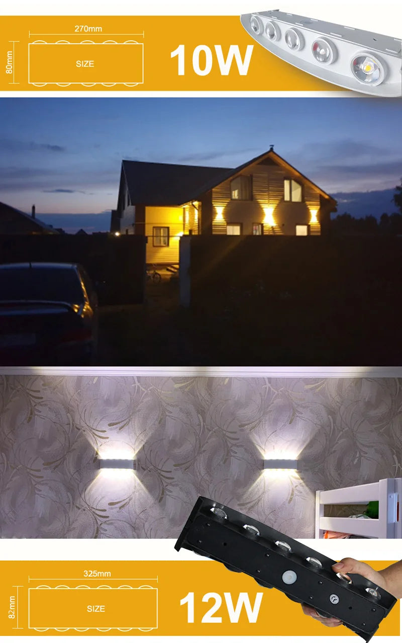 Waterproof Aluminium LED Wall Lamp