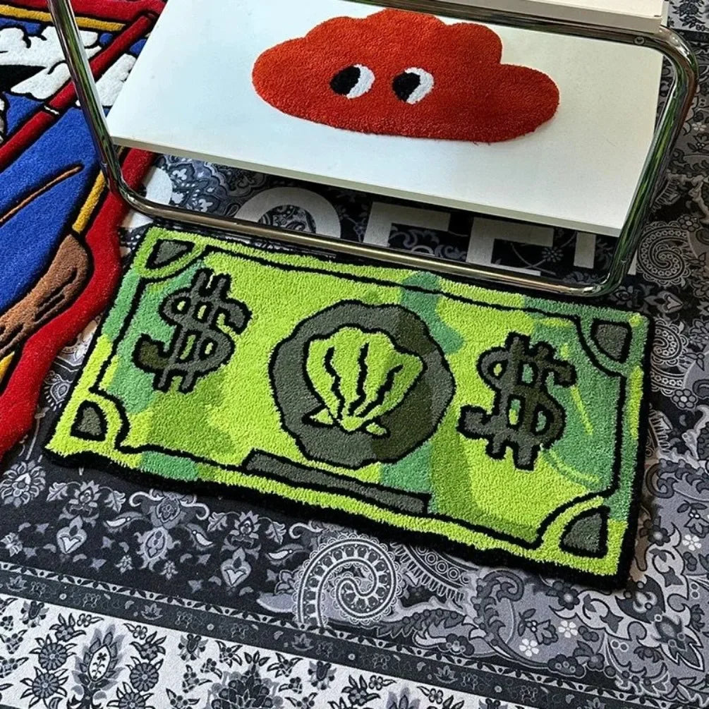 Waterproof Cartoon Money Rug Mat