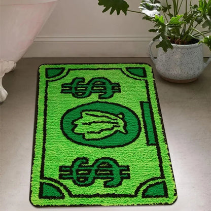 Waterproof Cartoon Money Rug Mat