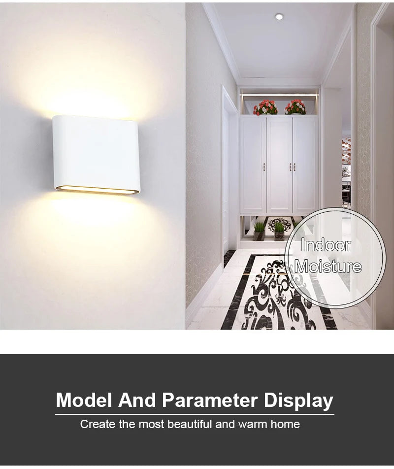 Waterproof LED Modern Wall Light