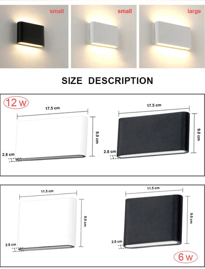 Waterproof LED Modern Wall Light