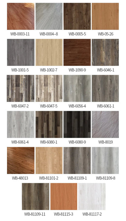 Waterproof Self-Adhesive Wood Grain Floor Sticker 15.2x91.4cm