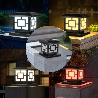 Waterproof Solar LED Pillar Light