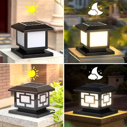 Waterproof Solar LED Pillar Light