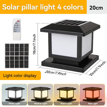 Waterproof Solar LED Pillar Light