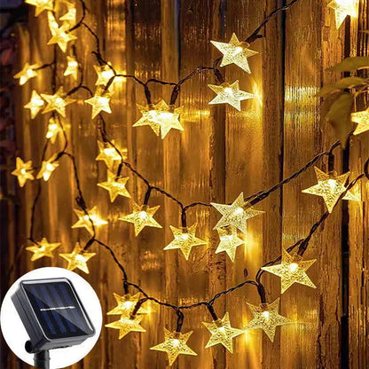 Waterproof Solar Star String Lights