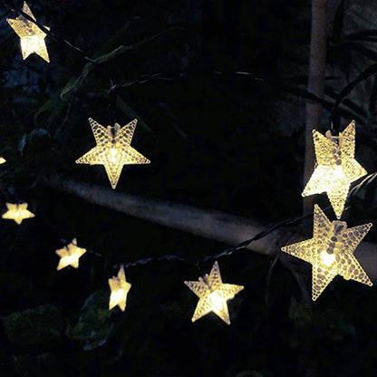 Waterproof Solar Star String Lights