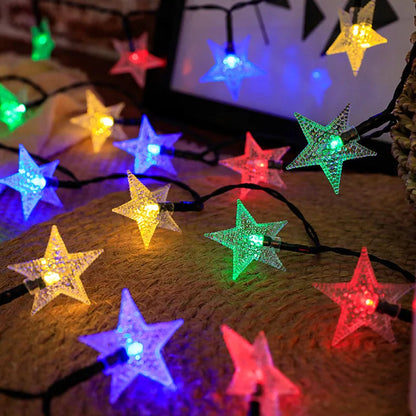 Waterproof Solar Star String Lights