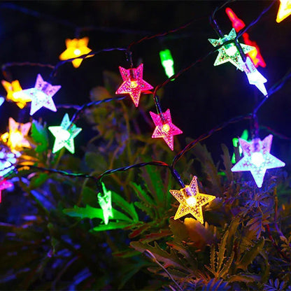 Waterproof Solar Star String Lights