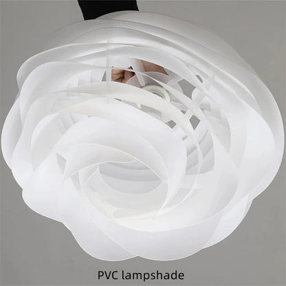 White Rose Acrylic Pendant Light