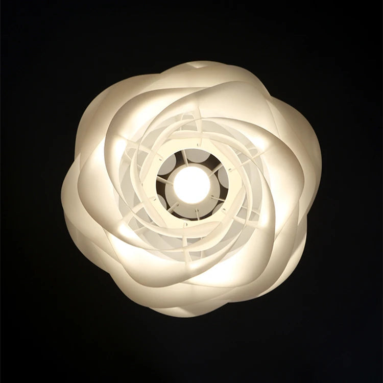 White Rose Acrylic Pendant Light