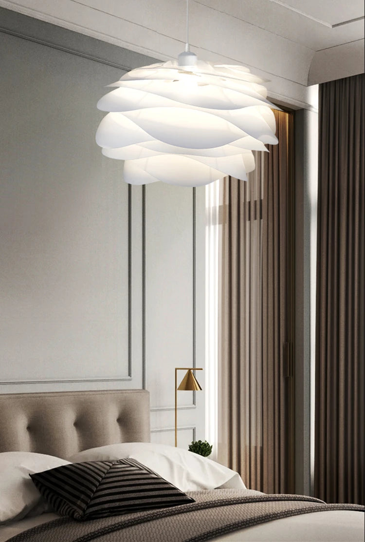 White Rose Acrylic Pendant Light