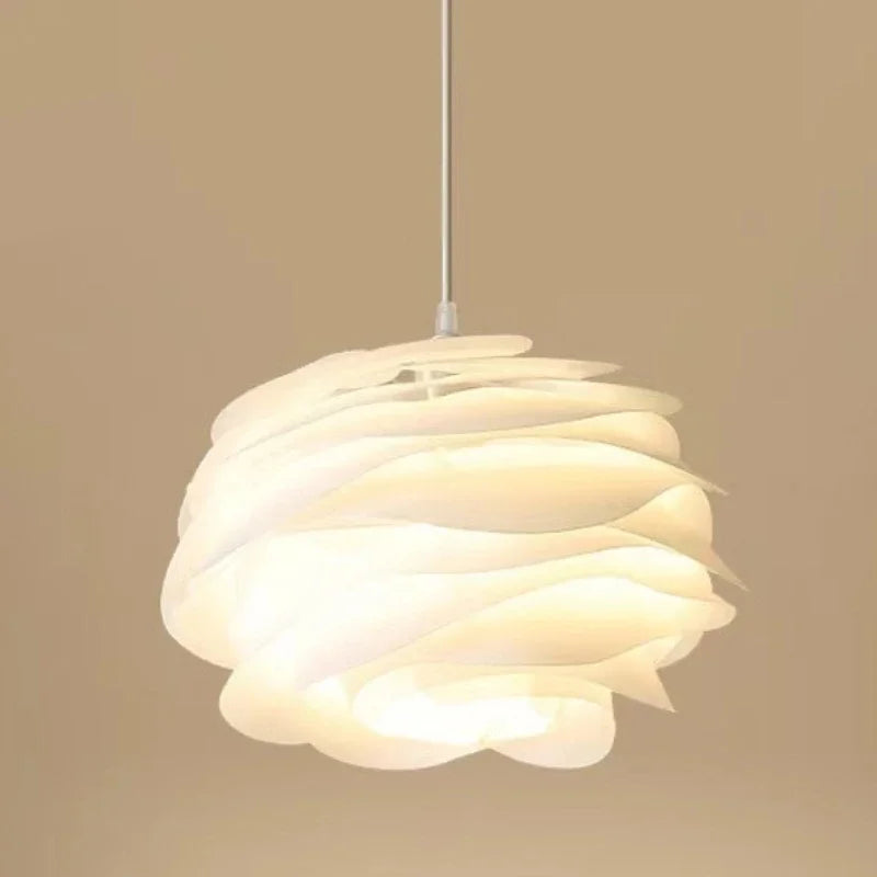 White Rose Acrylic Pendant Light