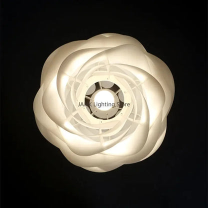 White Rose Acrylic Pendant Light