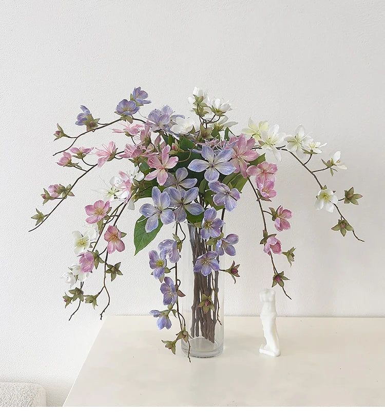 White Silk Jasmine Hanging Flowers