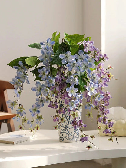 White Silk Jasmine Hanging Flowers