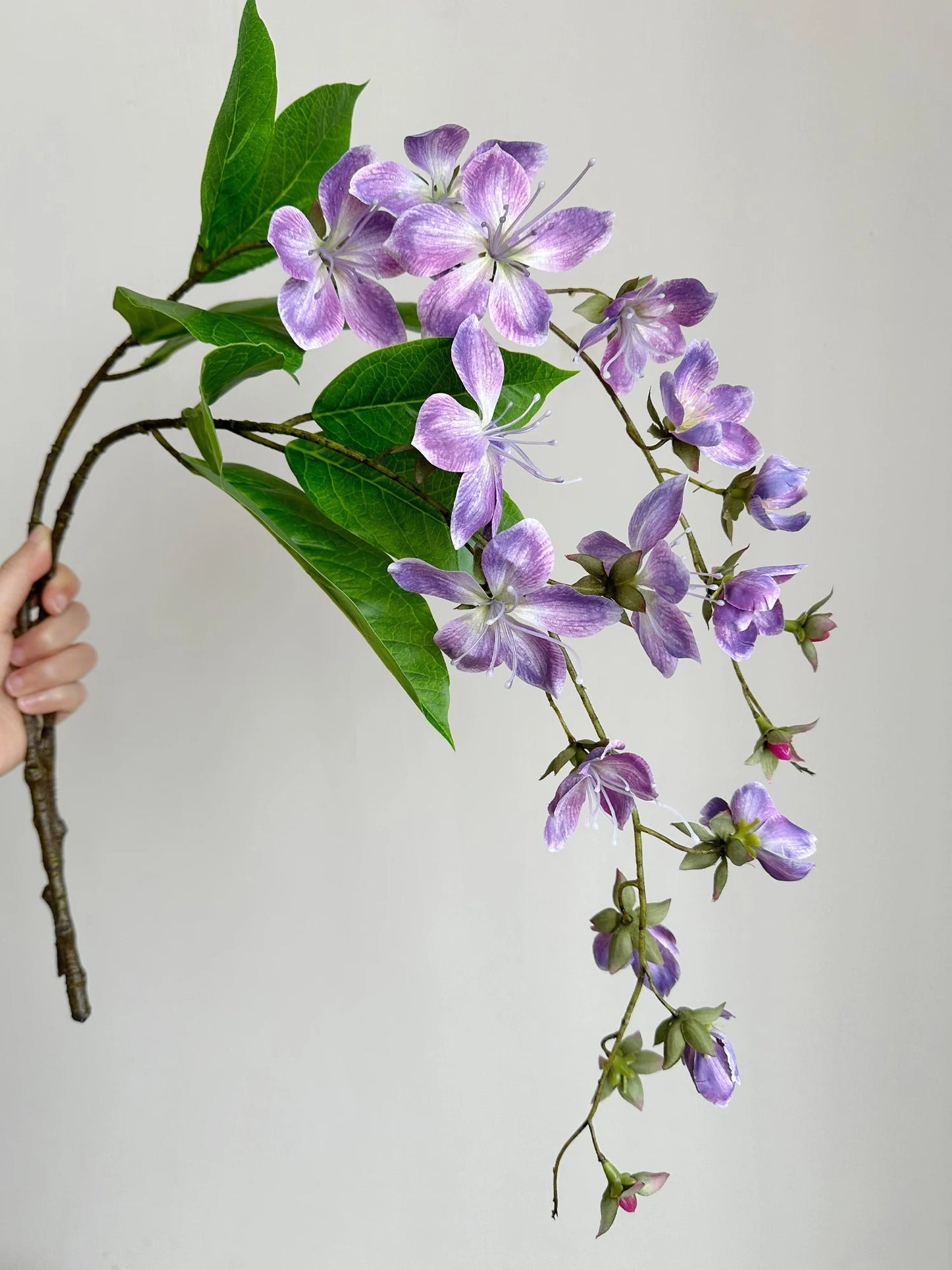 White Silk Jasmine Hanging Flowers