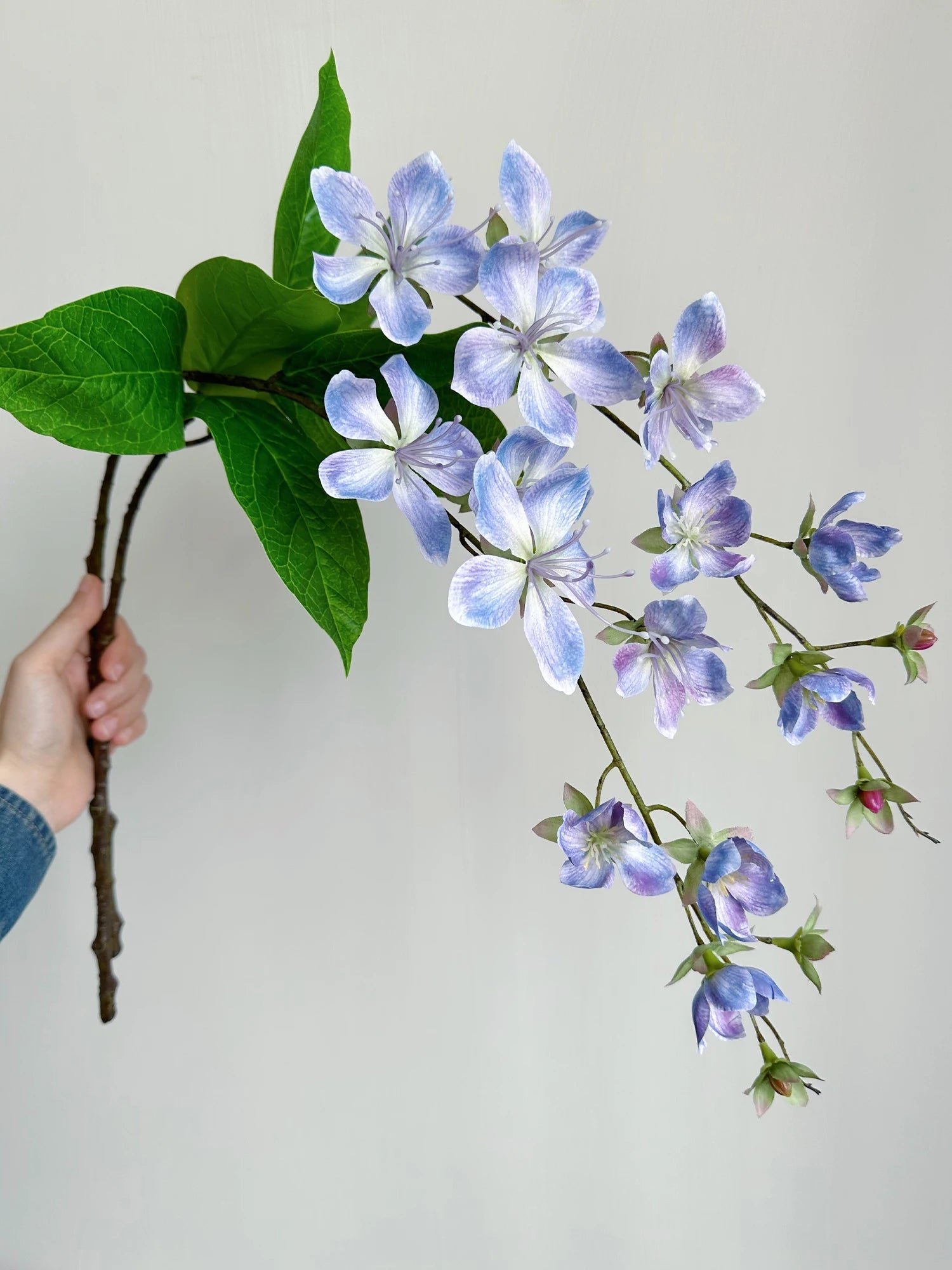 White Silk Jasmine Hanging Flowers