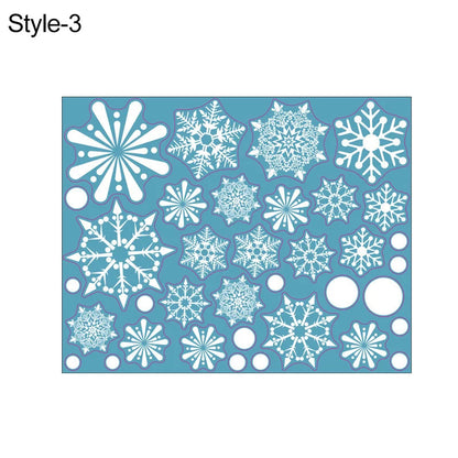 White Snowflake PVC Window Stickers