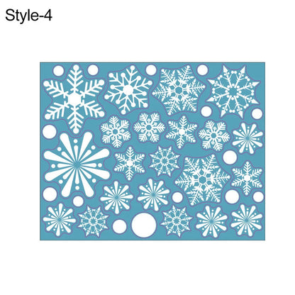 White Snowflake PVC Window Stickers