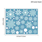 White Snowflake PVC Window Stickers