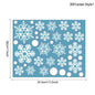 White Snowflake PVC Window Stickers