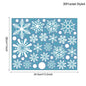 White Snowflake PVC Window Stickers