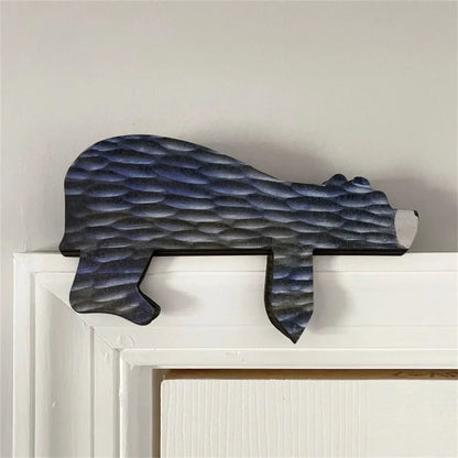 Wooden Bear Resin Door Topper