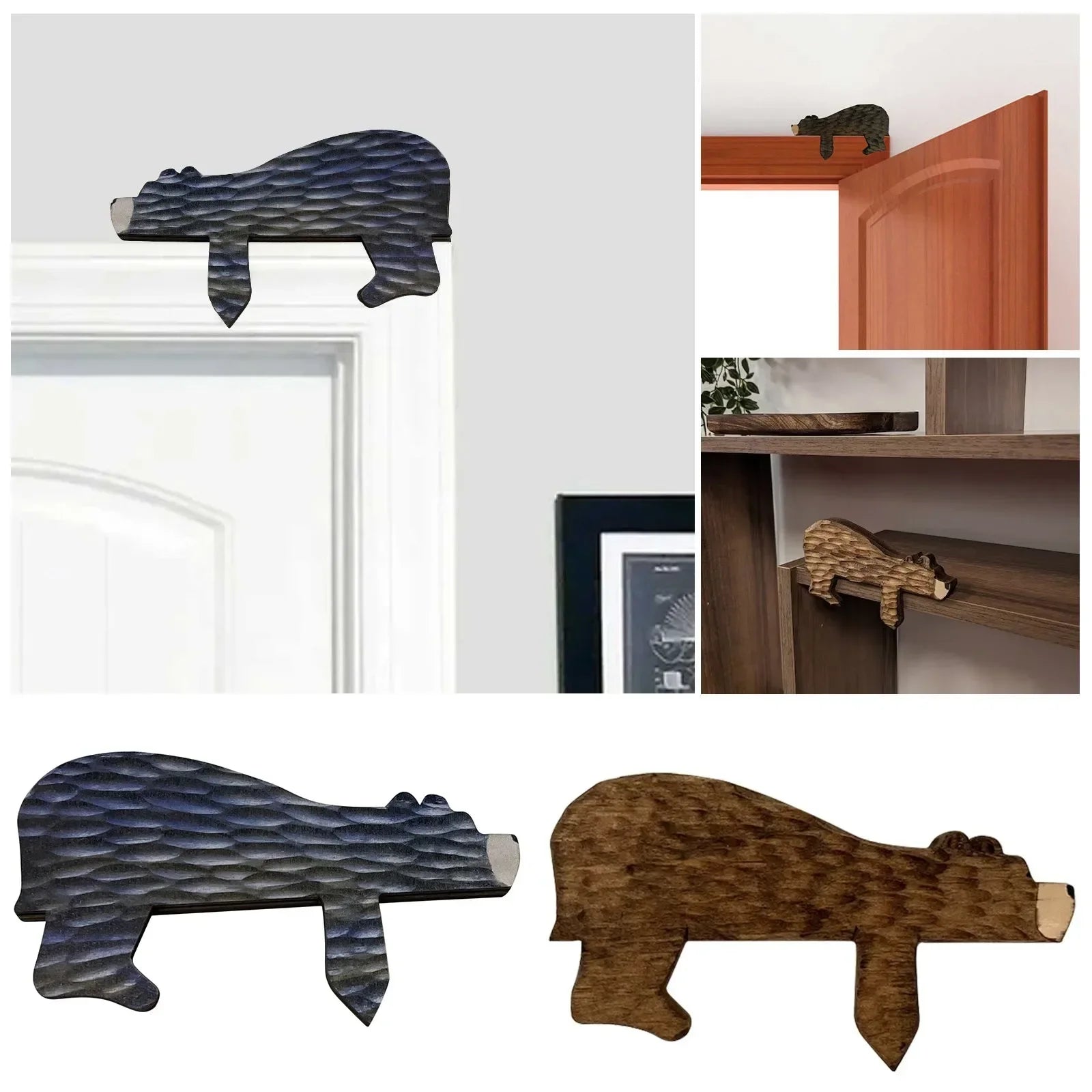 Wooden Bear Resin Door Topper