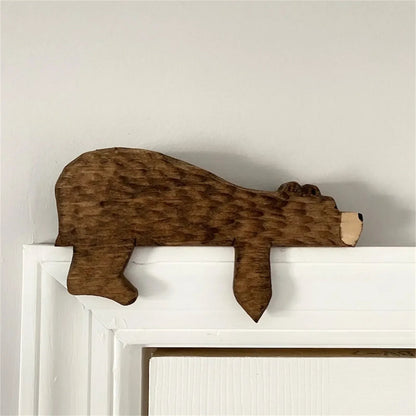 Wooden Bear Resin Door Topper