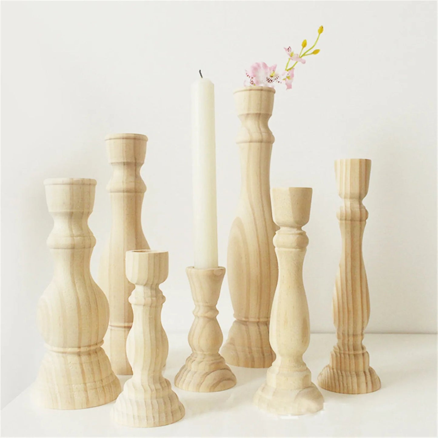 Wooden Candle Holder for Weddings