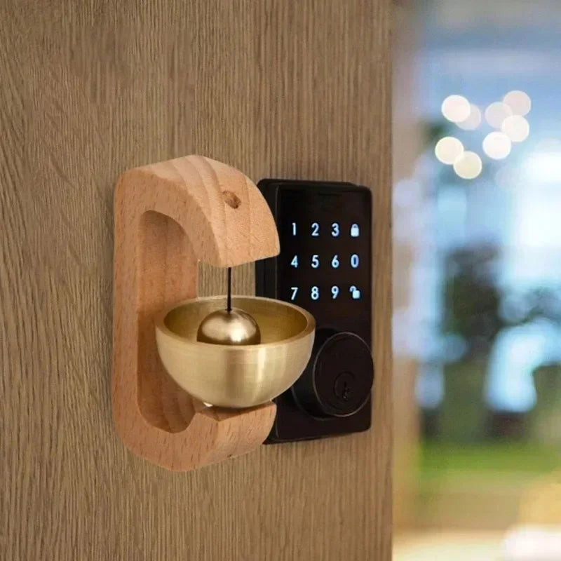 Wooden Magnetic Doorbell Wind Chime