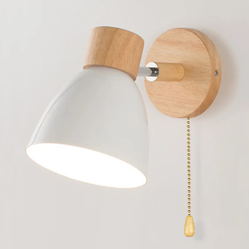 Wooden Nordic Wall Lamp - 6 Colours