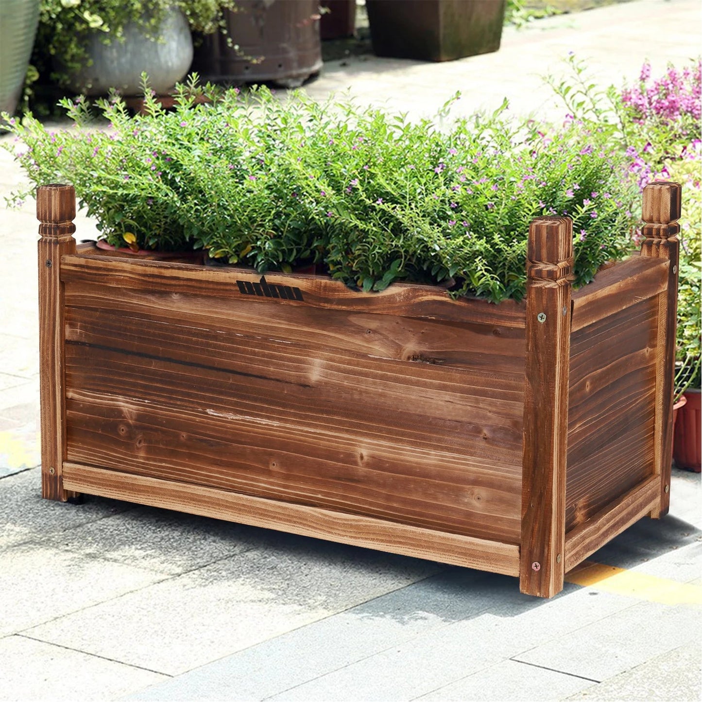 Wooden Raised Planter Box - Large