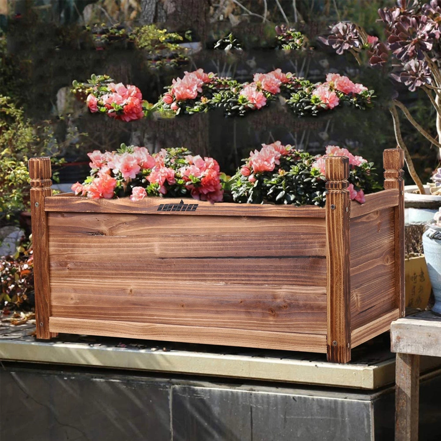 Wooden Raised Planter Box - Large