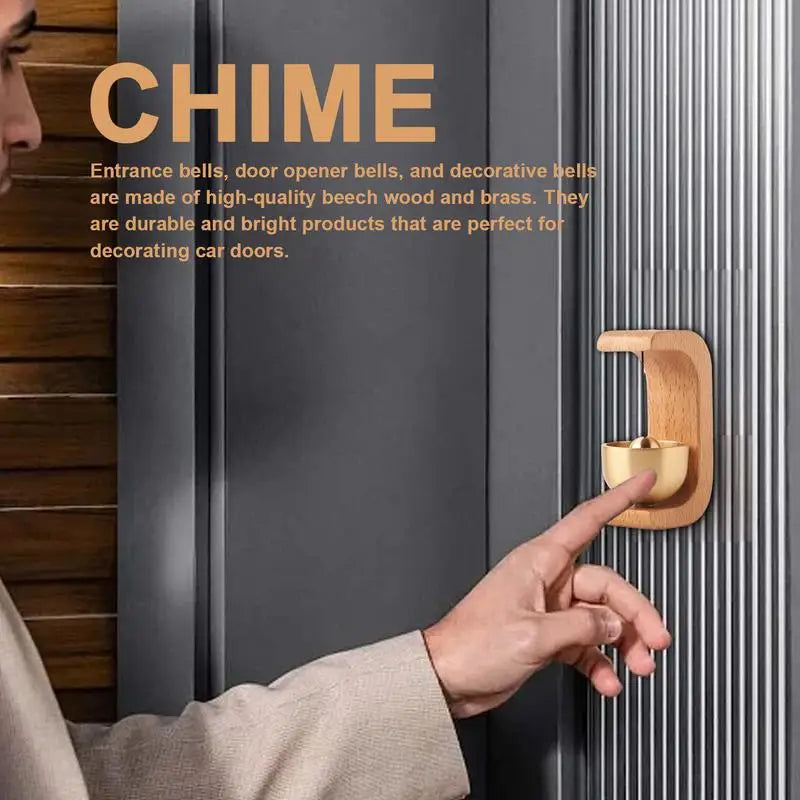 Wooden Wind Chimes Wireless Doorbell