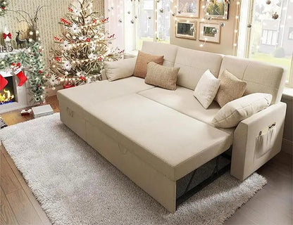 XMSJ Boucle Sleeper Sofa Bed