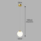 YUGUU Modern Glass LED Pendant Lamp