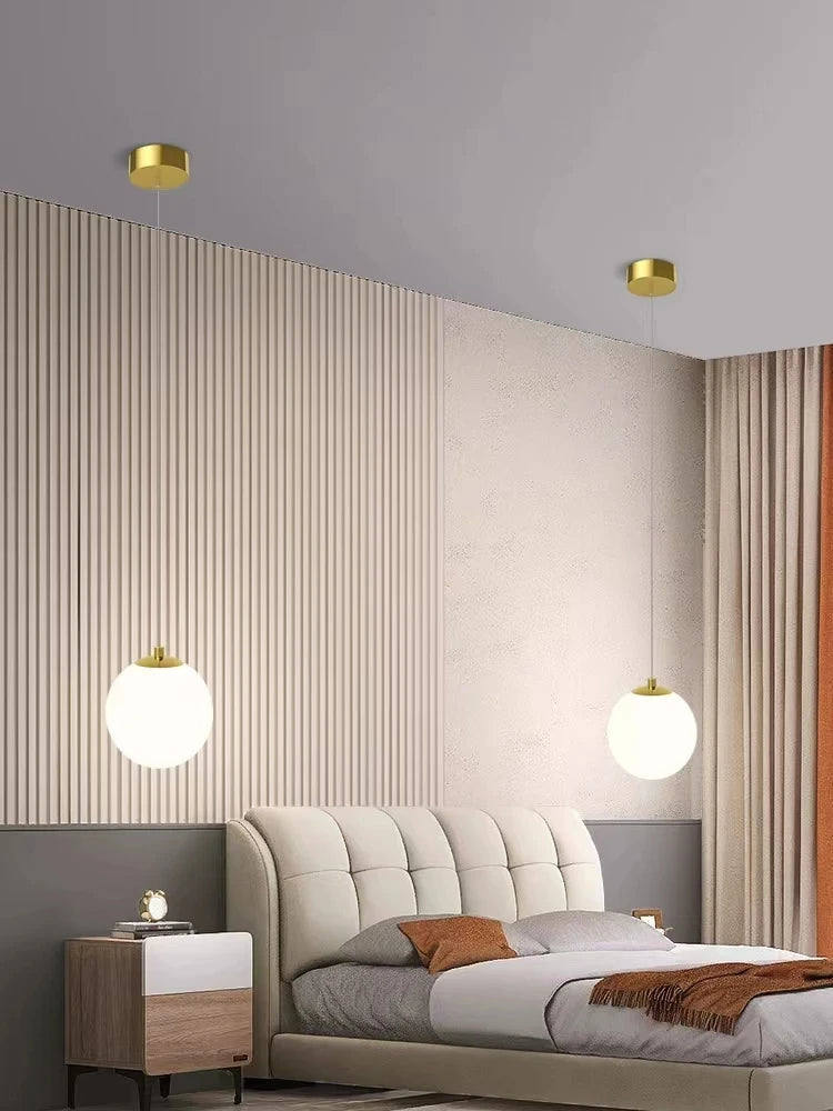 YUGUU Modern Glass LED Pendant Lamp