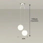 YUGUU Modern Glass LED Pendant Lamp