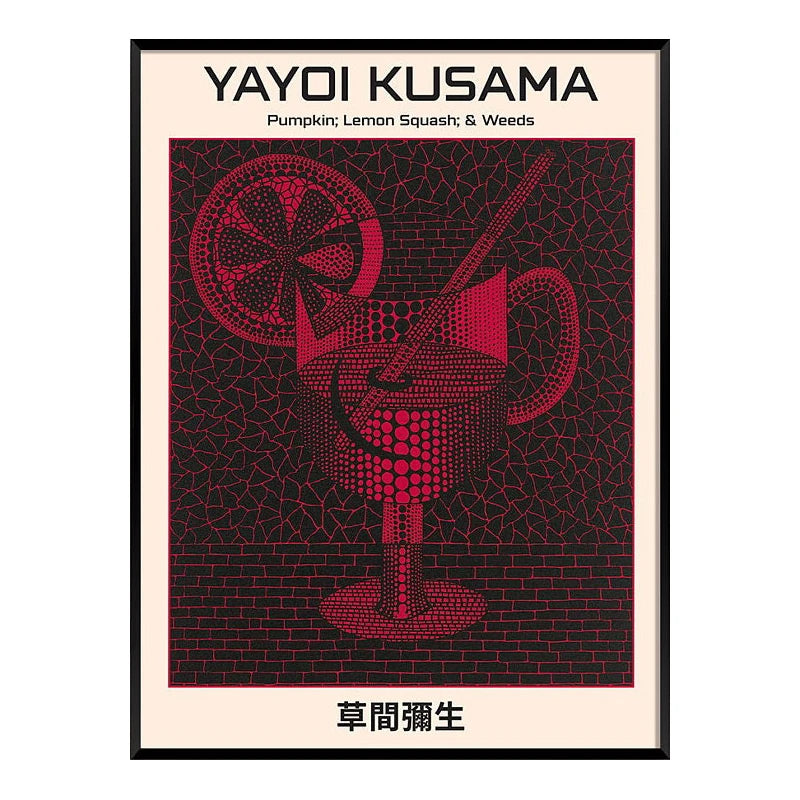 Yayoi Kusama Abstract Canvas Art