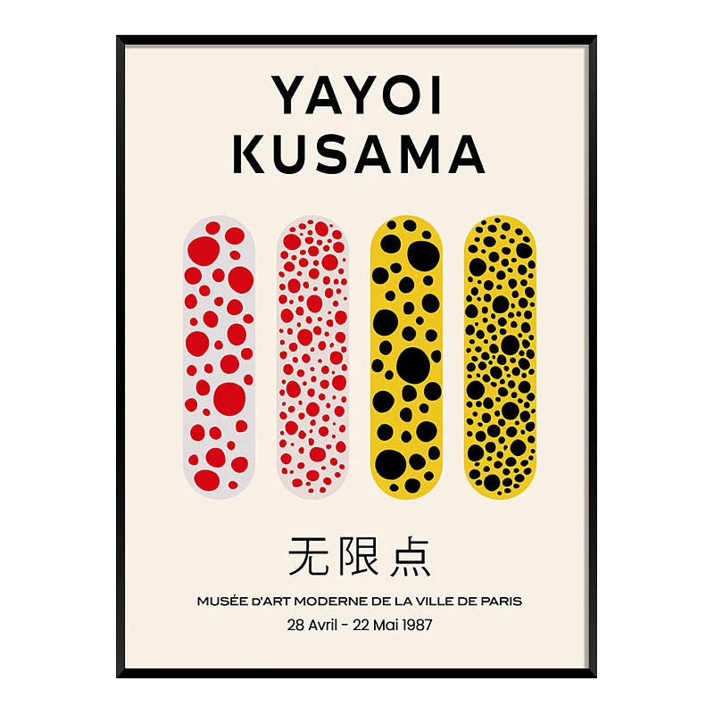 Yayoi Kusama Abstract Canvas Art