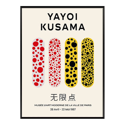 Yayoi Kusama Abstract Canvas Art