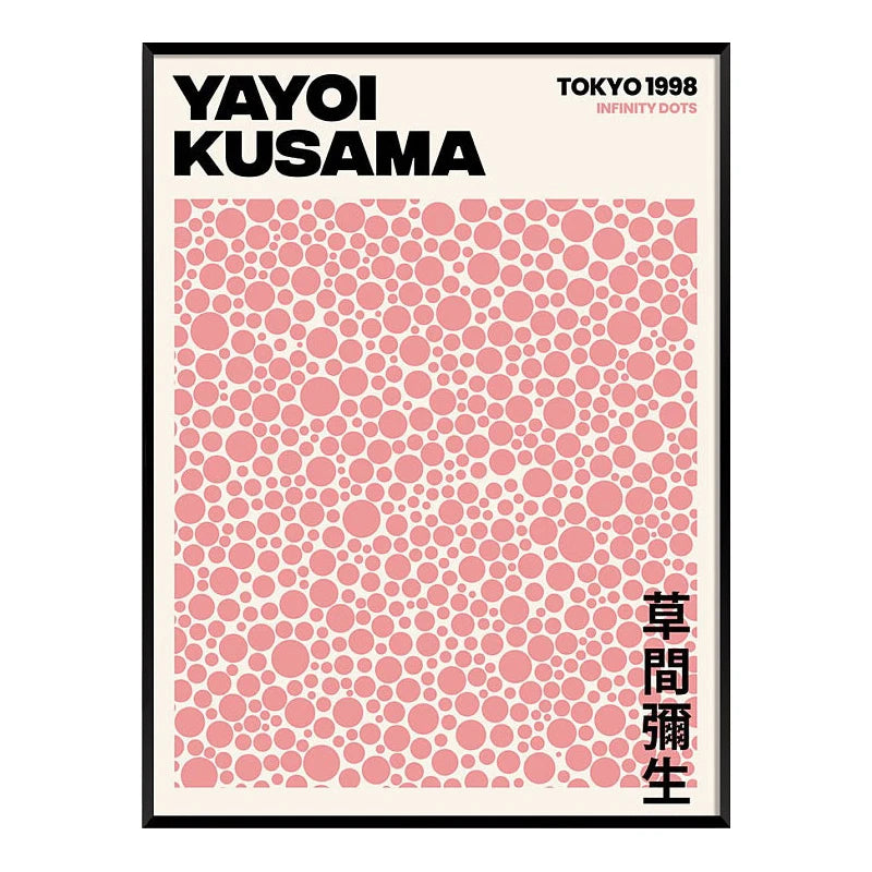 Yayoi Kusama Abstract Canvas Art