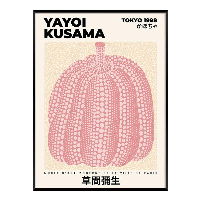 Yayoi Kusama Abstract Canvas Art