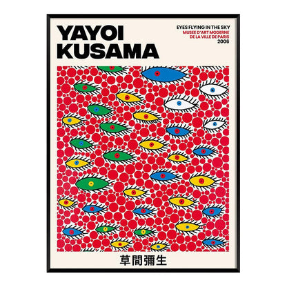 Yayoi Kusama Abstract Canvas Art